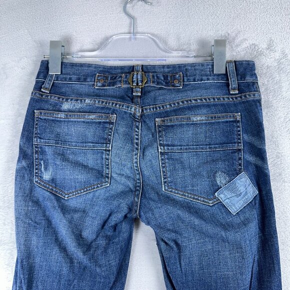 Gap 1969 Easy Straight Leg Jeans Womens Size 26/2 Dark Wash S/705557-00 Blue - Picture 4 of 12